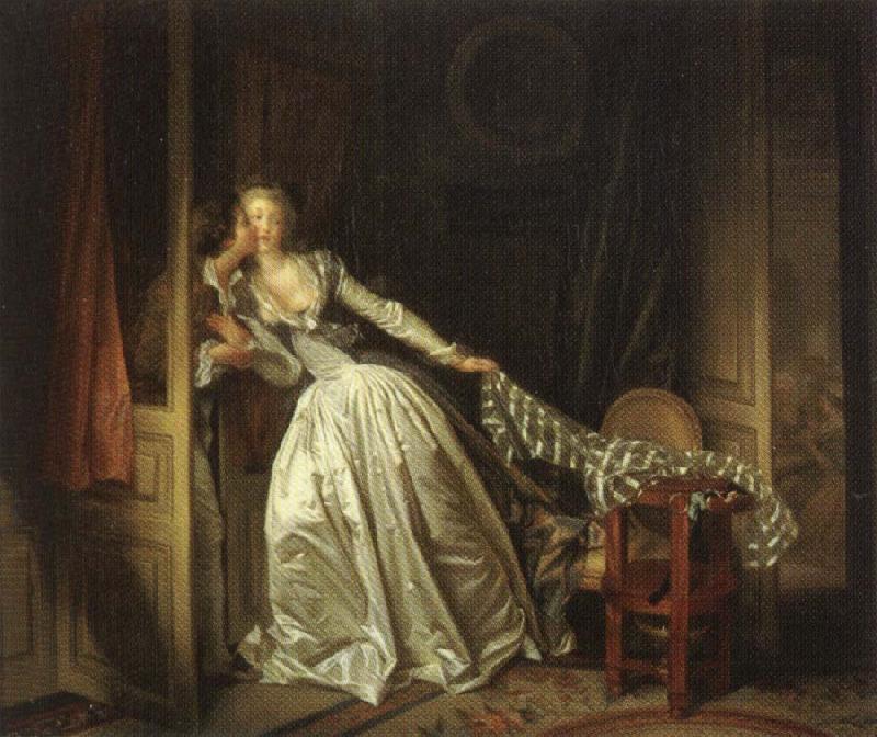 Jean-Honore Fragonard The Stolen Kiss oil painting image
